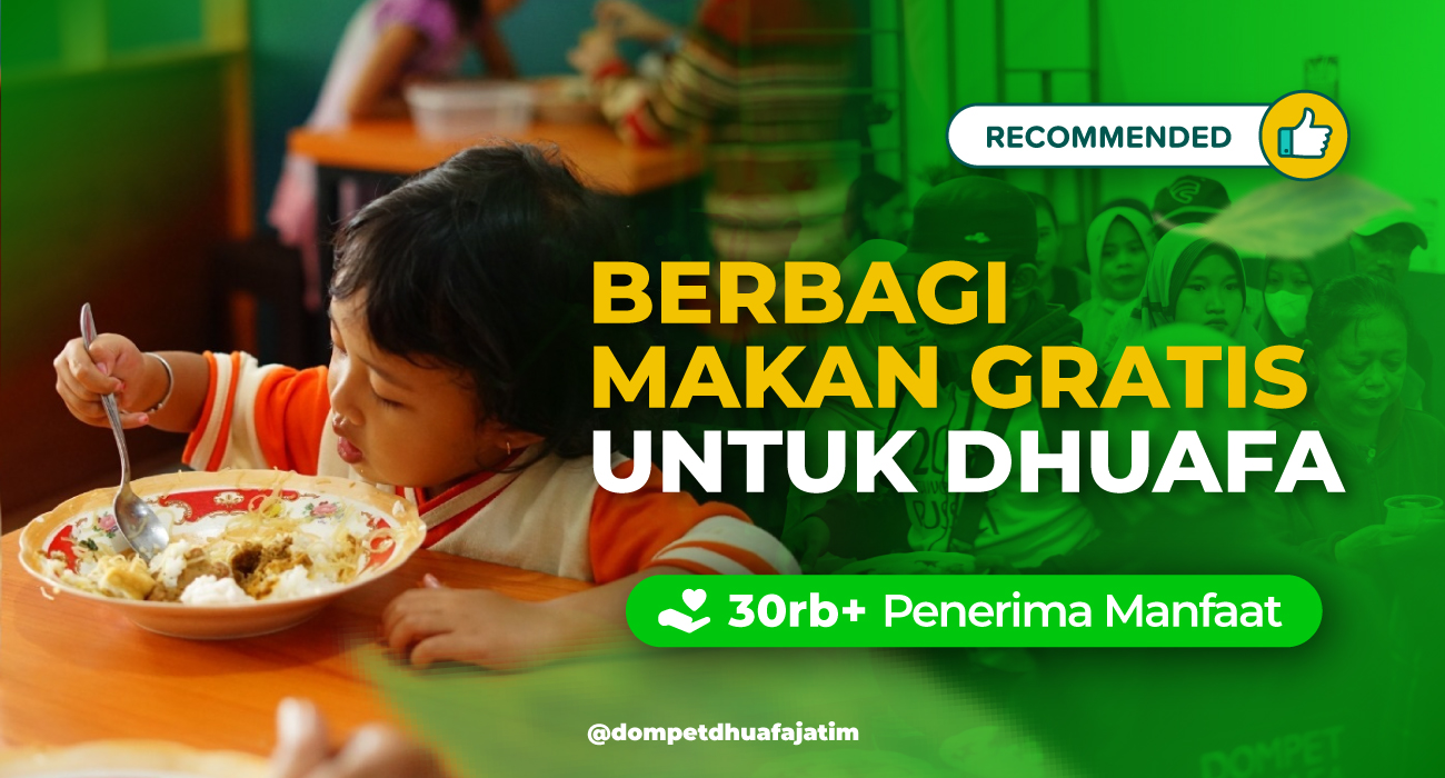 Berbagi makanan gratis untuk duafa